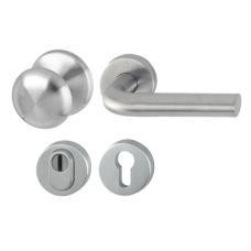 Hop&shy;pe Bonn ro&shy;zet&shy;be&shy;slag knop/kruk met kern&shy;trek&shy;be&shy;vei&shy;li&shy;ging RVS (rond) DD38-42 mm - SKG***