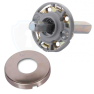 Hoppe Marseille rozetbeslag met kerntrekbeveiliging RVS (rond) DD54-74 mm - SKG***
