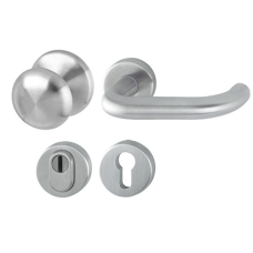 Hop&shy;pe Pa&shy;ris ro&shy;zet&shy;be&shy;slag knop/kruk met kern&shy;trek&shy;be&shy;vei&shy;li&shy;ging RVS (rond) DD38-42 mm - SKG***