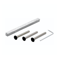 Hoppe krukstiftgarnituur kruk/kruk zwart - deurdikte 54 t/m 58 mm (snelstift)