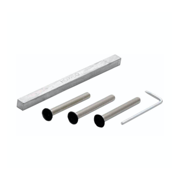 Hoppe krukstiftgarnituur kruk/kruk zwart - deurdikte 59 t/m 68 mm (snelstift)