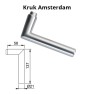 Hoppe blind buitenschild zonder krukgat F1 PC72 met kerntrekbeveiliging (rechthoekig) - SKG***