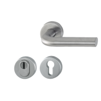 Hoppe Bonn rozetbeslag met kerntrekbeveiliging RVS (rond) DD38-42 mm - SKG***