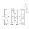 Hoppe London seniorenbeslag knop/kruk F1 PC72 RS met kerntrekbeveiliging (rechthoekig) - SKG***