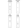 Hoppe blind buitenschild zonder krukgat F1 PC72 met kerntrekbeveiliging (rechthoekig) - SKG***