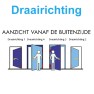 Mauer 1535 dag- en nacht cilinderslot - DR. 1+3 - doornmaat 50 PC 55 - voorplaat afgerond wit