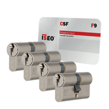 Iseo F9 cilinder met kerntrekbeveiliging (4x) - SKG***