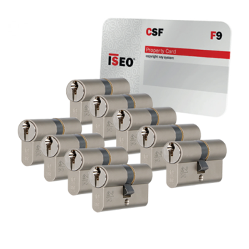 Iseo F9 cilinder met kerntrekbeveiliging (9x) - SKG***