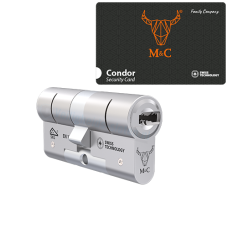 *M&C Condor cilinder met kerntrekbeveiliging - SKG*** Nikkel (1x)