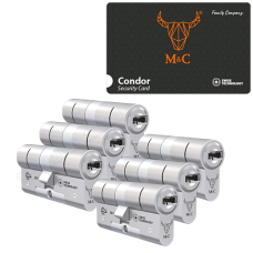 *M&C Condor cilinder met kerntrekbeveiliging - SKG*** Nikkel (6x)