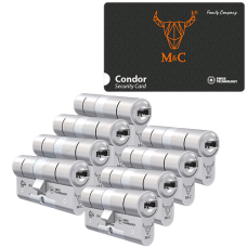 *M&C Condor cilinder met kerntrekbeveiliging - SKG*** Nikkel (8x)