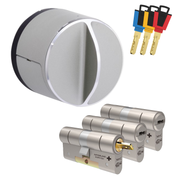 Danalock V3 + M&C Color+ cilinder met kerntrekbeveiliging (3x) - SKG***
