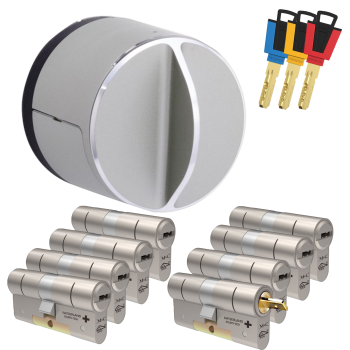 Danalock V3 + M&C Color+ cilinder met kerntrekbeveiliging (8x) - SKG***