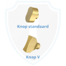 M&C Minos cilinder met kerntrekbeveiliging - messing - (4x) - SKG***