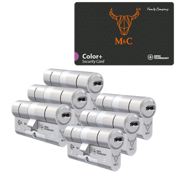 M&C Color+ cilinder met kerntrekbeveiliging (6x) - SKG***