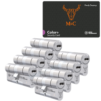 M&C Color+ cilinder met kerntrekbeveiliging (8x) - SKG***
