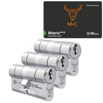 M&C Matrix cilinder met kerntrekbeveiliging (3x) - SKG***