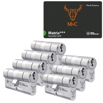 M&C Matrix cilinder met kerntrekbeveiliging (7x) - SKG***