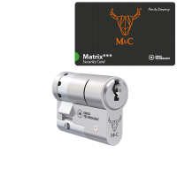 M&C Matrix halve cilinder met kerntrekbeveiliging - SKG***