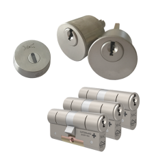 Om&shy;bouw&shy;set met RVS kern&shy;tre&shy;k&shy;ro&shy;zet + M&C Ma&shy;trix ci&shy;lin&shy;der (3x) - SKG***