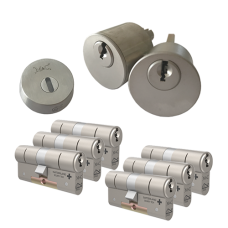Om&shy;bouw&shy;set met RVS kern&shy;tre&shy;k&shy;ro&shy;zet + M&C Ma&shy;trix ci&shy;lin&shy;der (6x) - SKG***