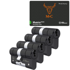 M&C Ma&shy;trix ci&shy;lin&shy;der met kern&shy;trek&shy;be&shy;vei&shy;li&shy;ging - test - SKG*** Zwart (4x)