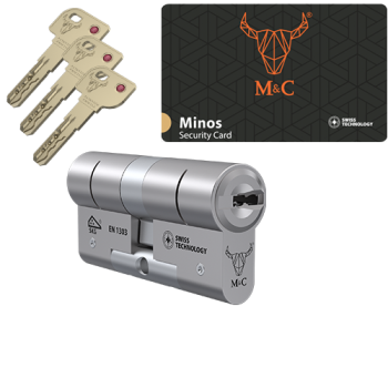 M&C Minos cilinder met kerntrekbeveiliging (1x) - SKG***