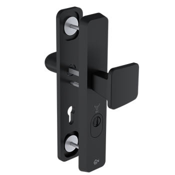 M&C Universeel veiligheidsbeslag knop/kruk PC72 met kerntrekbeveiliging zwart - SKG***