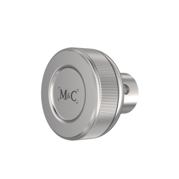 M&C Knop rond / nikkel	