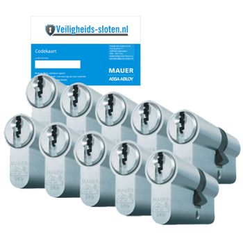Mauer F3P cilinder met kerntrekbeveiliging (10x) - SKG***