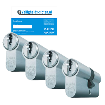 Mauer F3P cilinder met kerntrekbeveiliging (4x) - SKG***