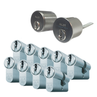 Ombouwset + 9 x cilinder Mauer F3