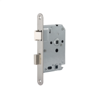 Mauer 1535 toilet- en badkamerslot - DR. 1+3 - doornmaat 50 PC 63 - voorplaat afgerond RVS