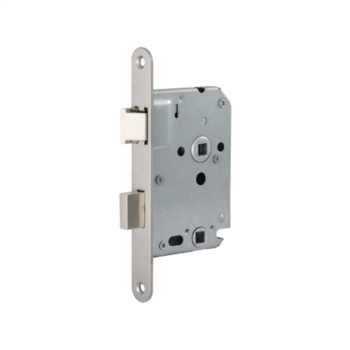 Mauer 1535 toilet- en badkamerslot - DR. 1+3 - doornmaat 50 PC 63 - voorplaat afgerond RVS