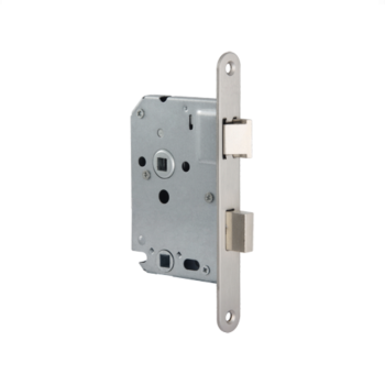Mauer 1535 toilet- en badkamerslot - DR. 2+4 - doornmaat 50 PC 63 - voorplaat afgerond RVS