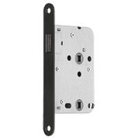 Mauer 1545 BAD/WC magneetslot zwart  - doornmaat 50 voorplaat afgerond