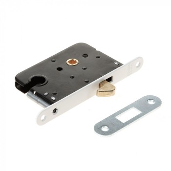 Mauer 1134 schuifdeurslot - doornmaat 50 PC 55 - voorplaat afgerond - WIT RAL9010