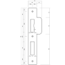 Mauer 537 - sluitplaat - RVS - rechthoekig - dag/nachtschoot - DR. 2+4