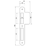 Mauer 538 - sluitplaat met verlengde lip - RVS - afgerond - dag/nachtschoot - DR. 2+4