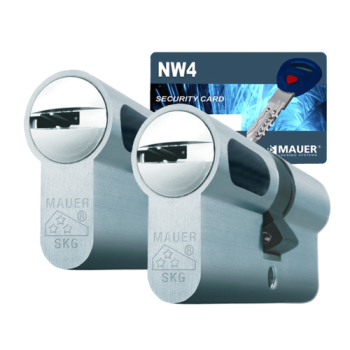 Mauer New Wave 4 cilinder met kerntrekbeveiliging (2x) - SKG*** Mauer New Wave 4 cilinder met kerntrekbeveiliging (2x) - SKG***