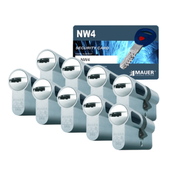 Mauer New Wave 4 cilinder met kerntrekbeveiliging (9x) - SKG***