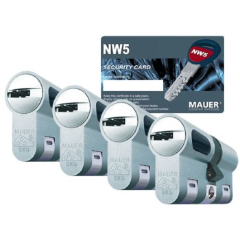 Mauer New Wave 5 cilinder met kerntrekbeveiliging (4x) - SKG***