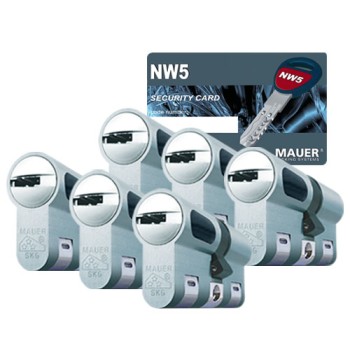 Mauer New Wave 5 cilinder met kerntrekbeveiliging (6x) - SKG***