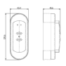 Mauer SMARTair smalle wandlezer Mifare