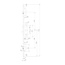 KFV meerpuntssluiting AS2502 (W268) - cilinderbediend - voorplaat afgerond 1700 x 24 mm - DM55 PC72 - SKG***