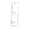 KFV meerpuntssluiting AS2502 (W269) - cilinderbediend - voorplaat recht 2400 x 24 mm - DM55 PC72 - SKG*** KFV meerpuntssluiting AS2502 (W269) - cilinderbediend - voorplaat recht 2400 x 24 mm - DM55 PC72 - SKG***