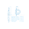 KFV meerpuntssluiting AS2502 (W267) - elektronisch zelfvergrendelend (Genius EA) - RVS voorplaat recht 2400 mm - DM55 PC72 - SKG***