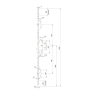 KFV meerpuntssluiting AS4900 (W267) - krukbediend - voorplaat recht 2400 x 24 mm - DM55 PC72 - SKG***