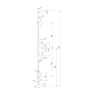 KFV meerpuntssluiting AS4900 (W268) - krukbediend - voorplaat afgerond 1700 x 24 mm - DM55 PC72 - SKG***