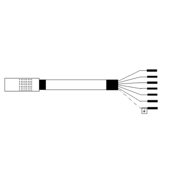 KFV deurkabel type B 8 meter t.b.v. Genius meerpuntssluitingen